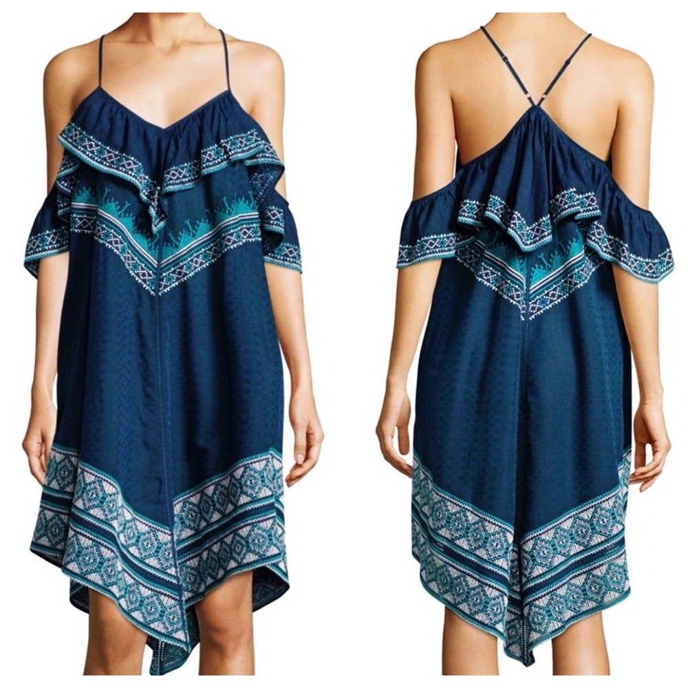 Deirdre Cold-Shoulder Handkerchief Dress NEW Luxe! So soft….